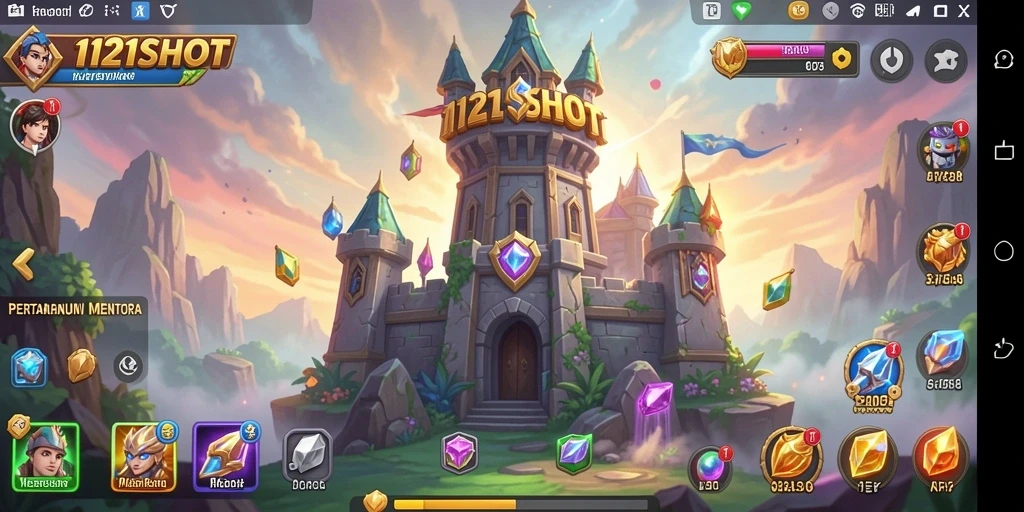 Tampilan gameplay 1121SLOT yang mendebarkan dalam Tower Defense.