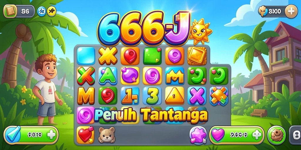 Gameplay seru dari 666J yang penuh warna dan tantangan.