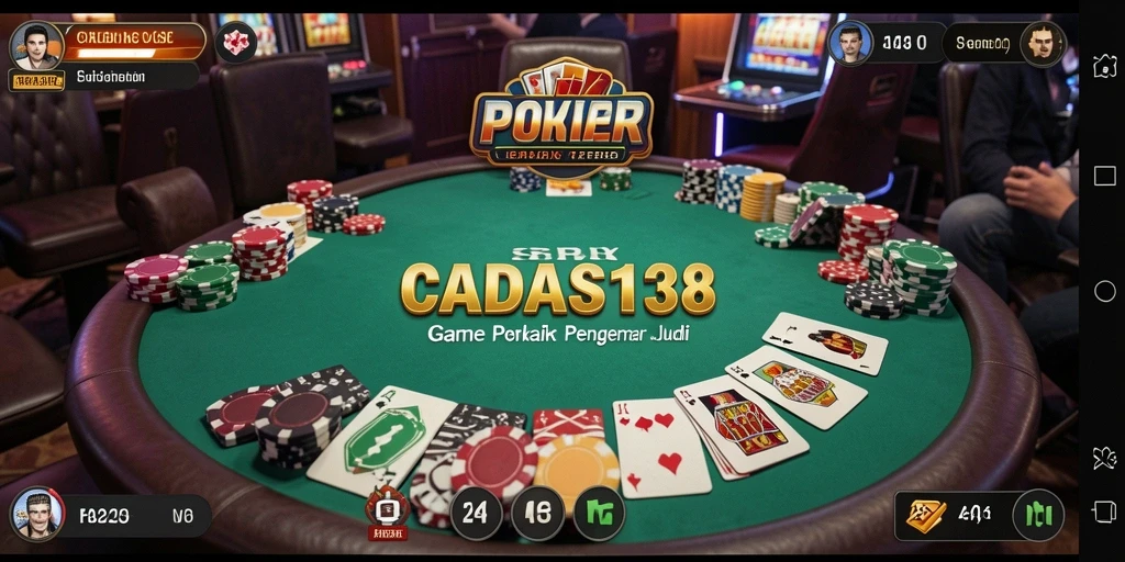 Tampilan gameplay poker yang seru dan mendebarkan di CADAS138.