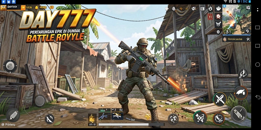 Gameplay intens Battle Royale yang menegangkan dan seru.