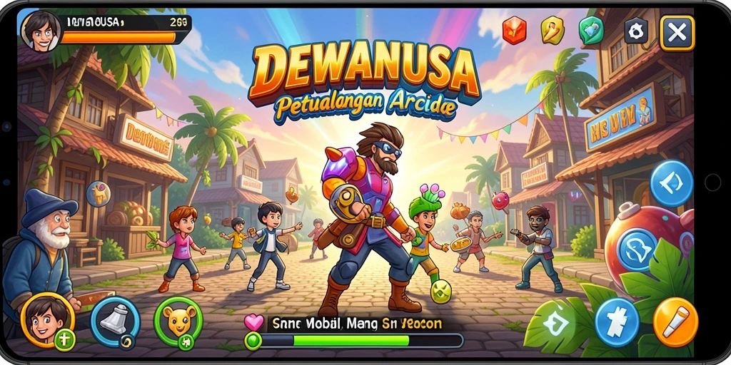 Tampilan gameplay DEWANUSA yang penuh aksi dan seru