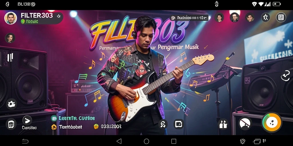 Gameplay seru FILTER303 yang menyajikan pengalaman musik yang mendebarkan.