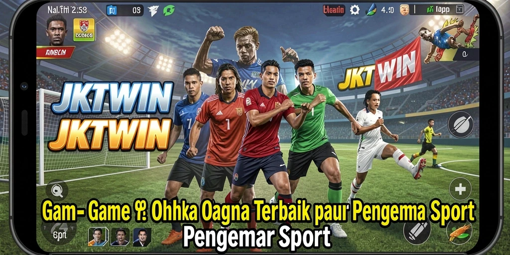 Tampilan gameplay seru JKTWIN dengan berbagai cabang olahraga.