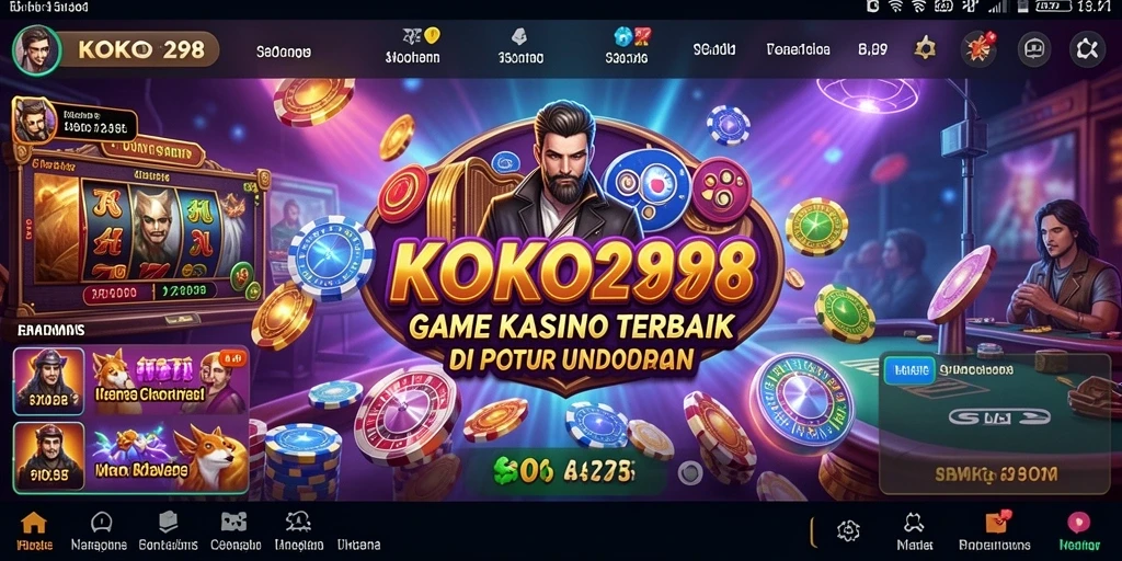 Tampilan gameplay menarik KOKO288 dengan berbagai pilihan permainan Kasino.