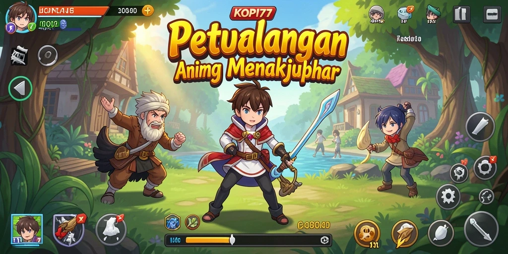 Screenshot menunjukkan gameplay seru dan karakter Anime yang menawan.