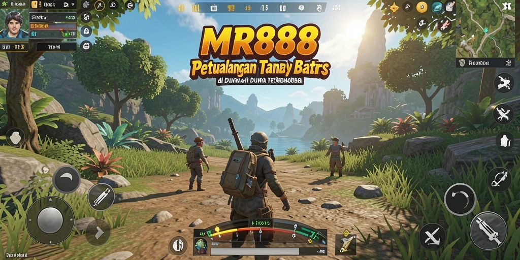 Tangkapan layar gameplay yang memukau dari MR888, menjelajahi dunia terbuka.