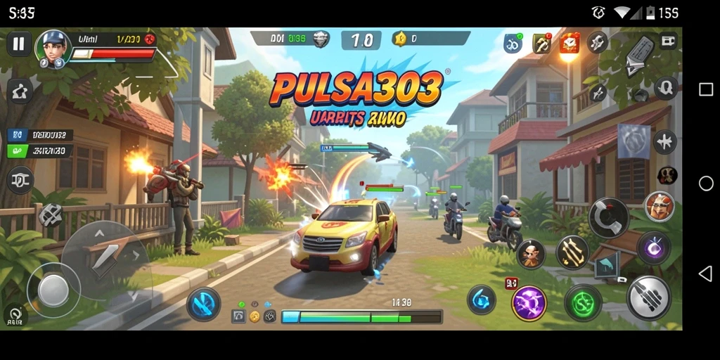 Tampilan utama PULSA303 yang menampilkan statistik penggunaan pulsa dan kuota.