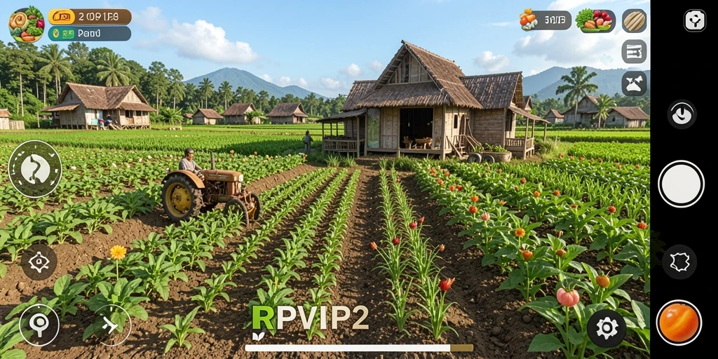 Gameplay Farming seru dengan grafis menarik di RPVIP2.