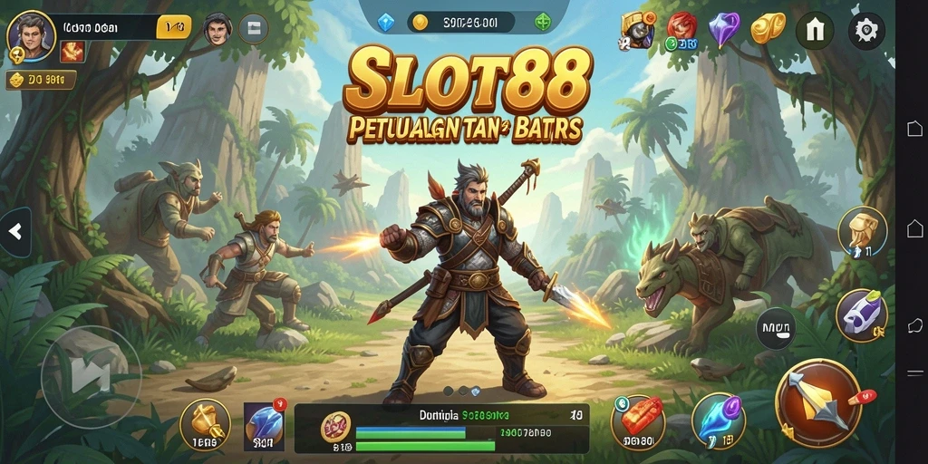 Screenshot SLOT88 menampilkan gameplay Open World yang mendebarkan.