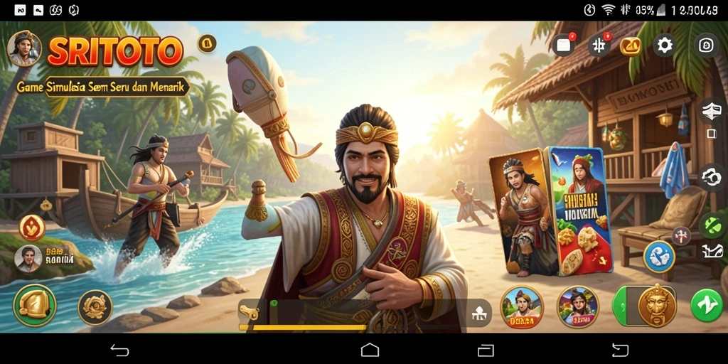 Tangkapan layar gameplay SRITOTO yang menampilkan elemen simulasi menarik.
