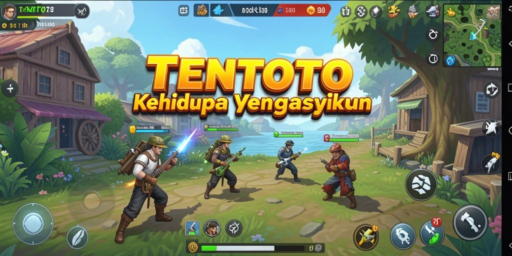Gameplay menarik TENTOTO dengan karakter dan lingkungan yang hidup.