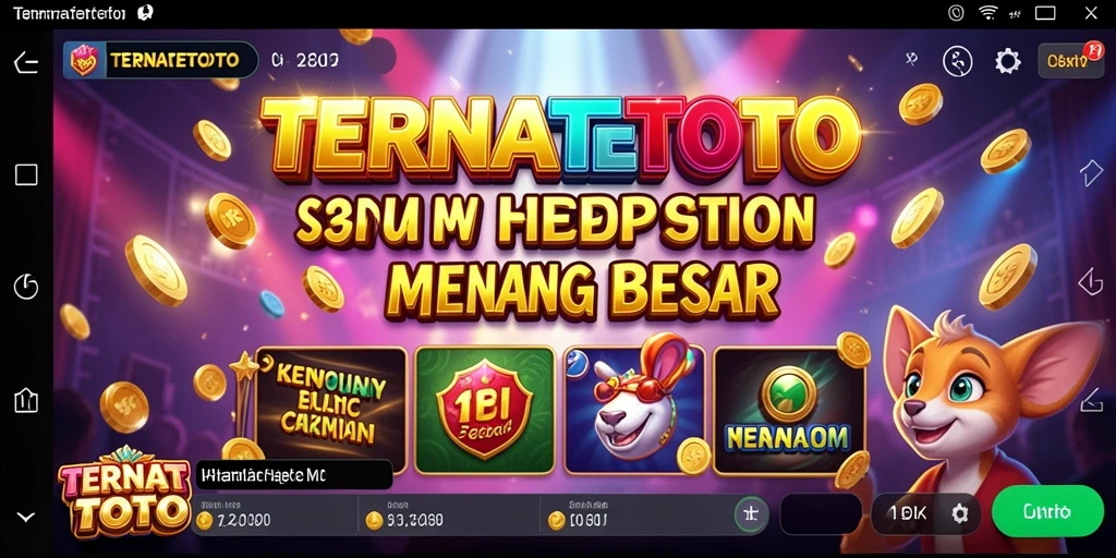 Screenshot utama TERNATETOTO menampilkan gameplay Slot yang seru.
